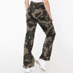 JEANS Farkut></noscript>Foly Rose Cargo stretchfarkut maastokuvio