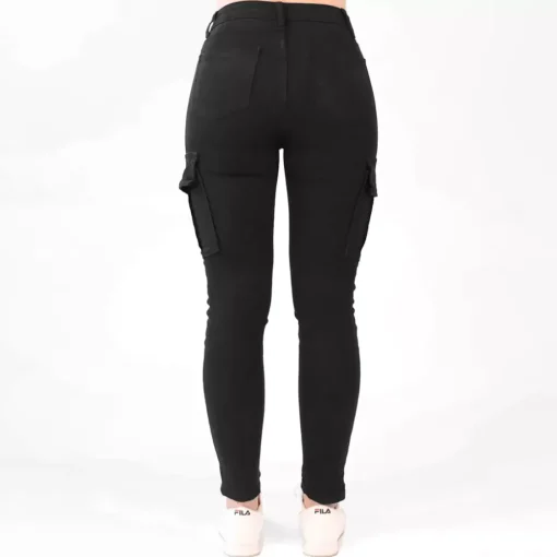 JEANS Farkut>Foly Rose Cargo stretchfarkut musta