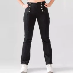JEANS Farkut>Foly Rose Flared stretchfarkut musta
