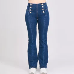 JEANS Farkut>Foly Rose Flared stretchfarkut t.sininen