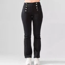 JEANS Farkut>Foly Rose Flared stretchfarkut musta