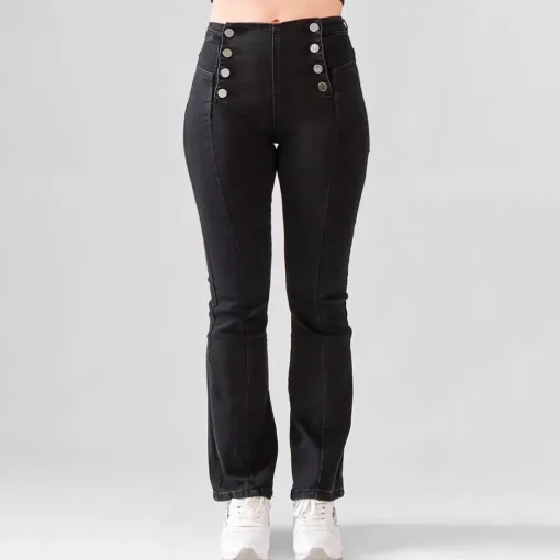 JEANS Farkut>Foly Rose Flared stretchfarkut musta