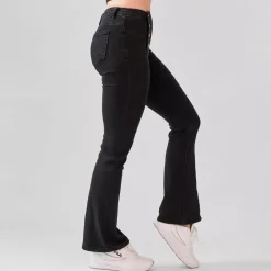 JEANS Farkut></noscript>Foly Rose Flared stretchfarkut musta