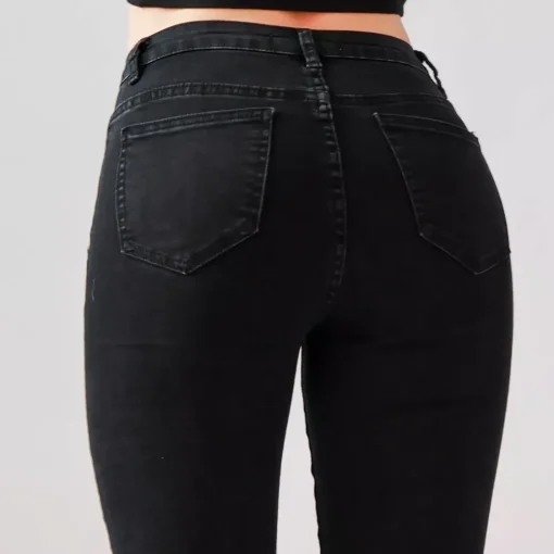 JEANS Farkut>Foly Rose Flared stretchfarkut musta