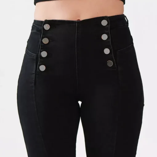 JEANS Farkut>Foly Rose Flared stretchfarkut musta