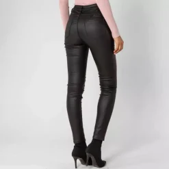 JEANS Housut>Foly Rose Push up Coated housut musta