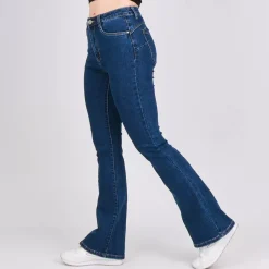 JEANS Farkut>Foly Rose push-up stretchfarkut t.sininen