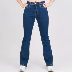 JEANS Farkut>Foly Rose push-up stretchfarkut t.sininen