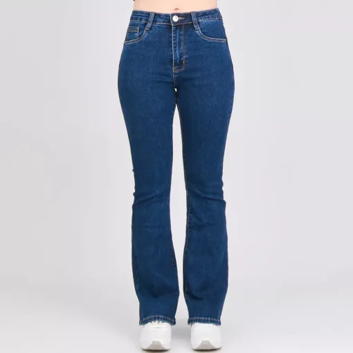 JEANS Farkut>Foly Rose push-up stretchfarkut t.sininen