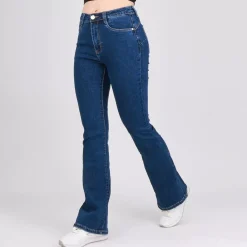 JEANS Farkut></noscript>Foly Rose push-up stretchfarkut t.sininen