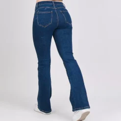 JEANS Farkut></noscript>Foly Rose push-up stretchfarkut t.sininen