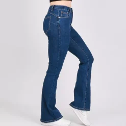 JEANS Farkut></noscript>Foly Rose push-up stretchfarkut t.sininen