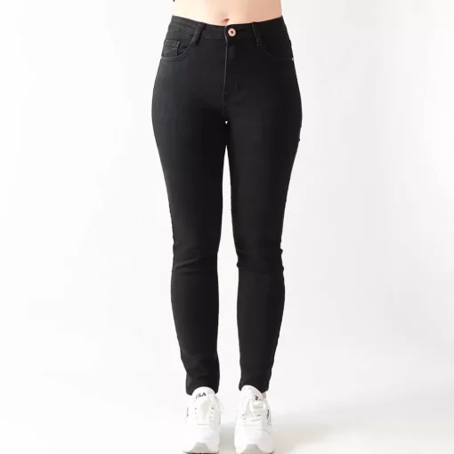JEANS Farkut>Foly Rose Skinny stretchfarkut musta