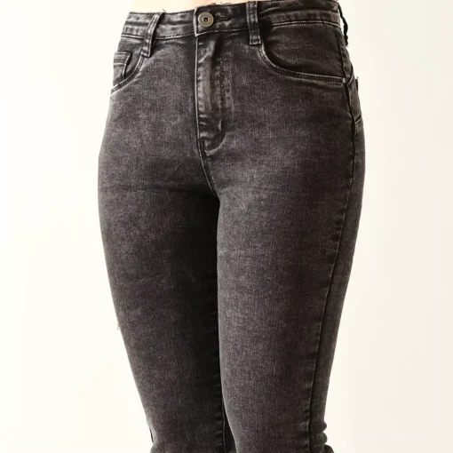 JEANS Farkut>Foly Rose Skinny stretchfarkut t.harmaa