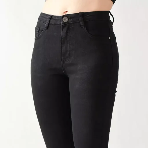 JEANS Farkut>Foly Rose Skinny stretchfarkut musta