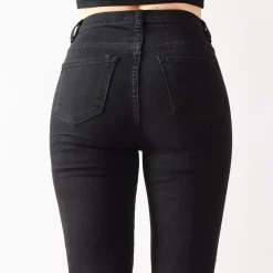 JEANS Farkut></noscript>Foly Rose Skinny stretchfarkut musta