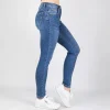 JEANS Farkut>Foly Rose stretchfarkut strasseilla sininen