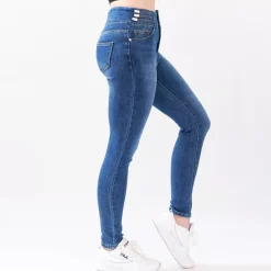 JEANS Farkut></noscript>Foly Rose stretchfarkut sininen