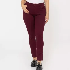 JEANS Housut | Plus!>Foly Rose stretch-housut burgundi