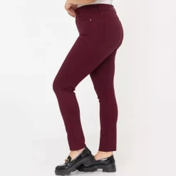 JEANS Housut | Plus!>Foly Rose stretch-housut burgundi