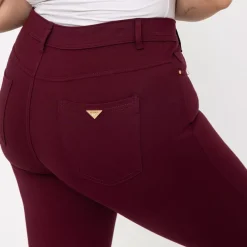 JEANS Housut | Plus!></noscript>Foly Rose stretch-housut burgundi