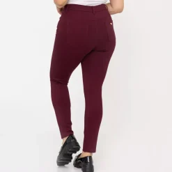 JEANS Housut | Plus!></noscript>Foly Rose stretch-housut burgundi