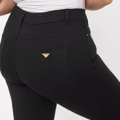 JEANS Housut | Plus!></noscript>Foly Rose stretch-housut musta