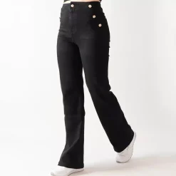 JEANS Farkut>Foly Rose Wide stretchfarkut musta