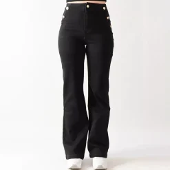 JEANS Farkut></noscript>Foly Rose Wide stretchfarkut musta