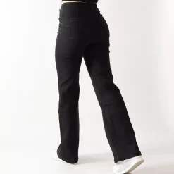 JEANS Farkut></noscript>Foly Rose Wide stretchfarkut musta