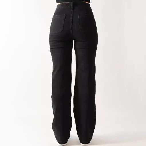 JEANS Farkut>Foly Rose Wide stretchfarkut musta