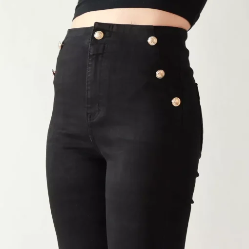 JEANS Farkut>Foly Rose Wide stretchfarkut musta