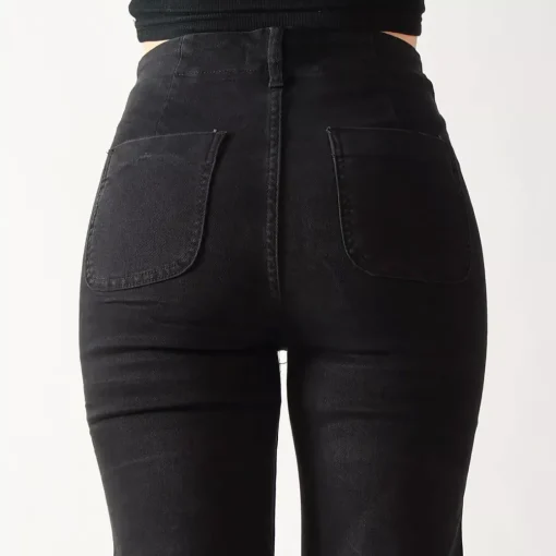 JEANS Farkut>Foly Rose Wide stretchfarkut musta