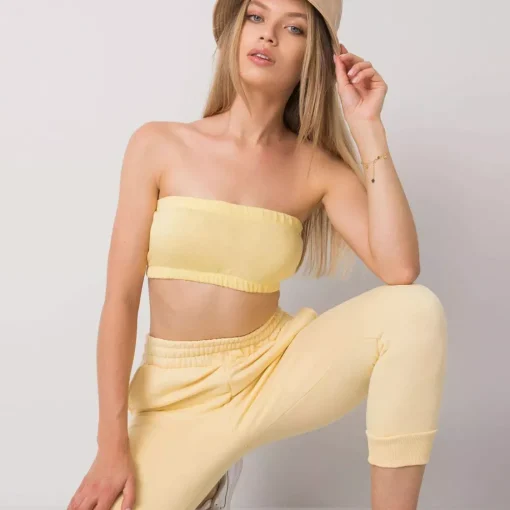 JEANS Lyhythihaiset Paidat Ja Topit | Alusvaatteet>Forever Pink Behati bandeautoppi keltainen