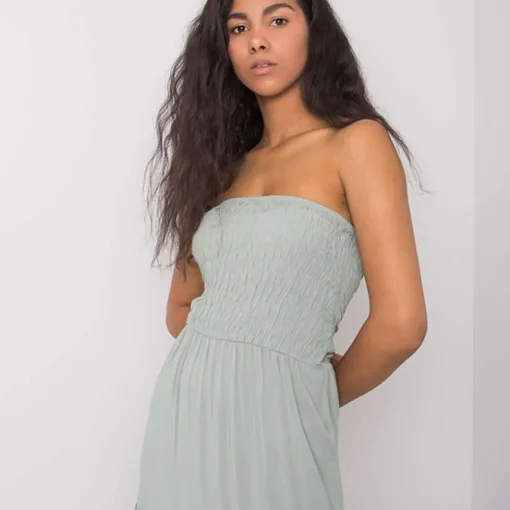 JEANS Maksimekot>Fresh Made Giuseppina mekko vaalea khaki