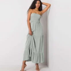 JEANS Maksimekot></noscript>Fresh Made Giuseppina mekko vaalea khaki