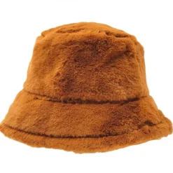 JEANS Talvipäähineet>Fuzzy bucket hattu caramel