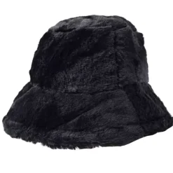 JEANS Talvipäähineet>Fuzzy bucket hattu musta