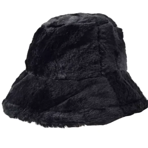 JEANS Talvipäähineet>Fuzzy bucket hattu musta