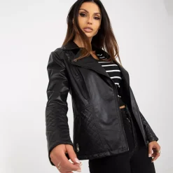 JEANS Takit>Garoff Haylen keinonahkatakki musta