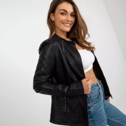 JEANS Takit>Garoff Ziggy keinonahkatakki musta