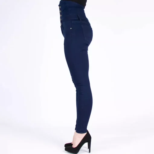 JEANS Farkut>Girl Vivi Buttoned high waist stretchfarkut t.sininen