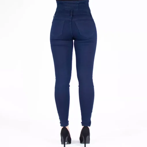 JEANS Farkut>Girl Vivi Buttoned high waist stretchfarkut t.sininen