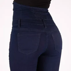 JEANS Farkut></noscript>Girl Vivi Buttoned high waist stretchfarkut t.sininen