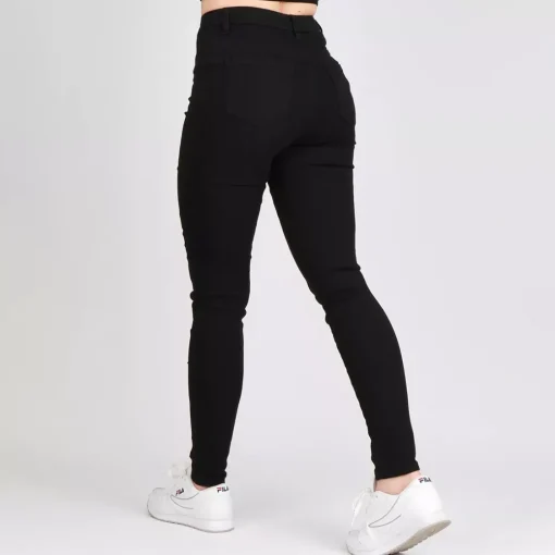 JEANS Farkut>Girl Vivi Buttons stretch-housut musta