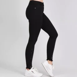 JEANS Farkut></noscript>Girl Vivi Buttons stretch-housut musta