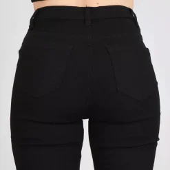 JEANS Farkut></noscript>Girl Vivi Buttons stretch-housut musta