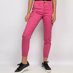 JEANS Housut>Girl Vivi cargohousut pinkki