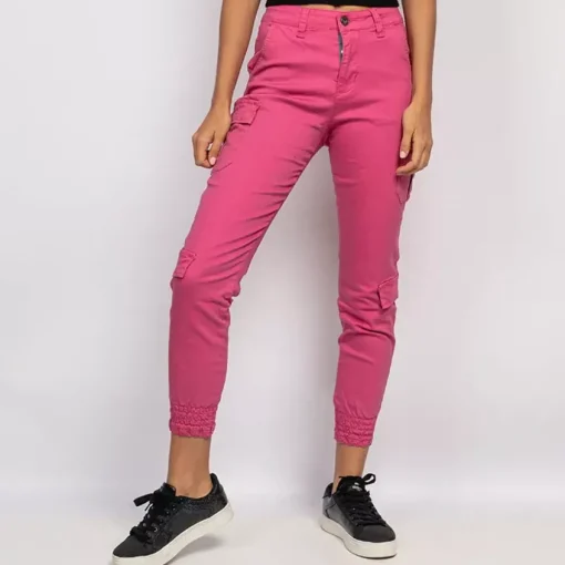 JEANS Housut>Girl Vivi cargohousut pinkki