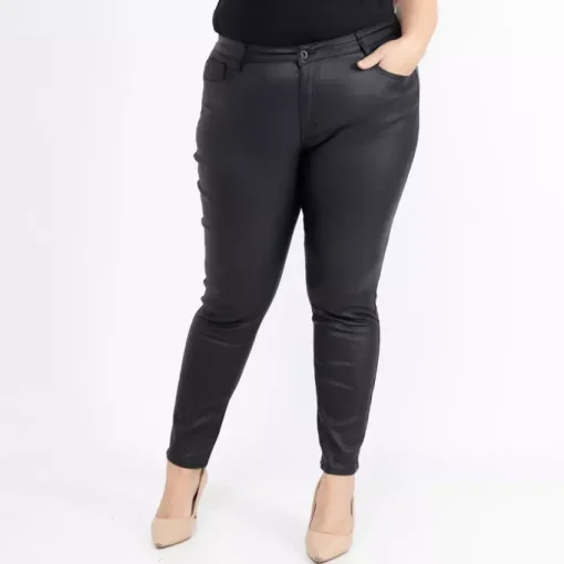 JEANS Housut | Plus!>Girl Vivi Coated housut musta